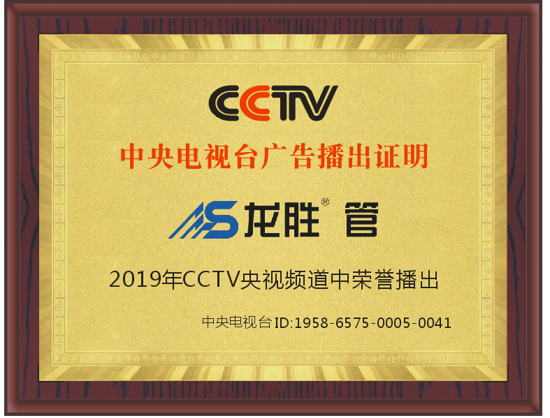 9570金沙2019年CCTV中央电视台广告播出证明